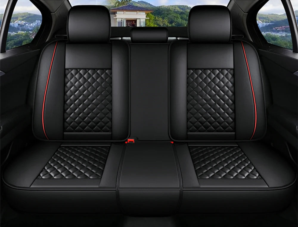 Leather Car Seat Cover Sets for Renault Megane Duster Captur Clio Laguna Kadjar Scenic Koleos Fluence Auto Interior Accessories